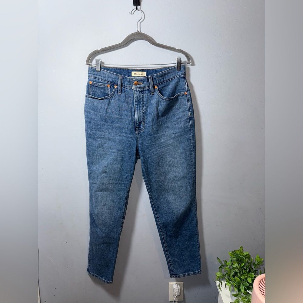 Madewell women’s the momjean blue quality denim casual sz 29 EUC